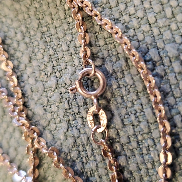 Vintage 925 Silver Necklace, Sweet SUPER Unique Chain, 22 Inches - Picture 4 of 9